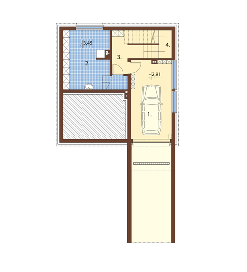 Projekt domu L-6507 - rzut