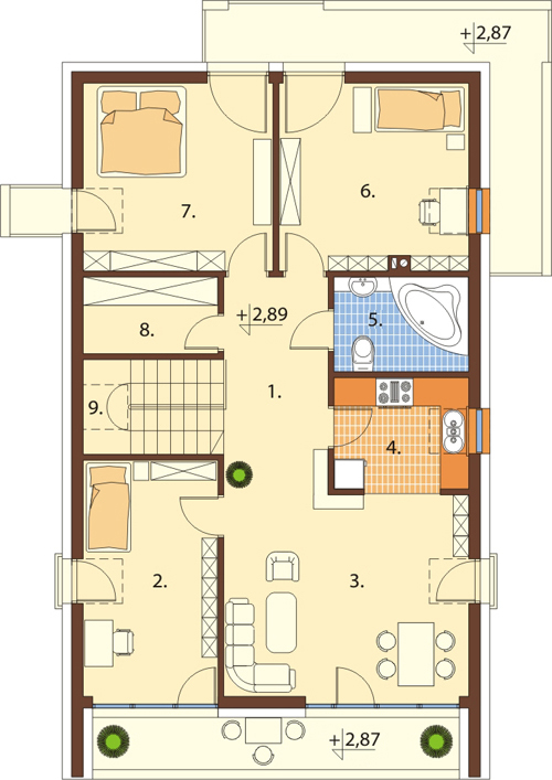 Projekt domu L-6508 - rzut