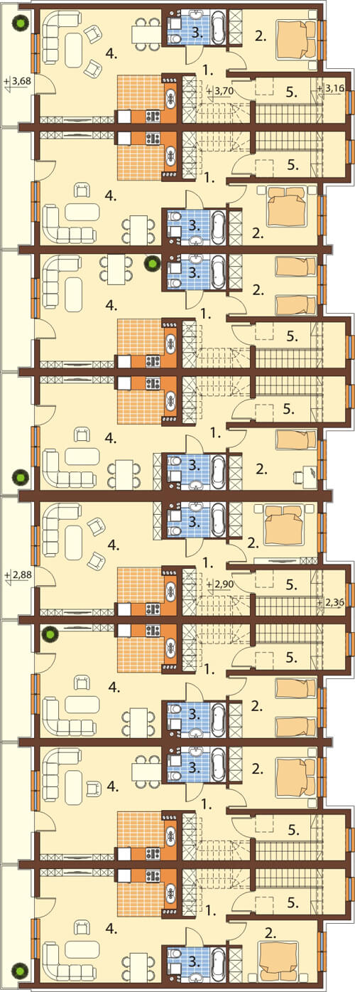 Projekt domu L-6502 - rzut