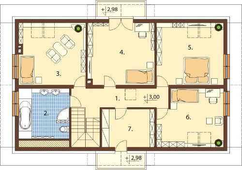 Projekt domu DM-6531 - rzut