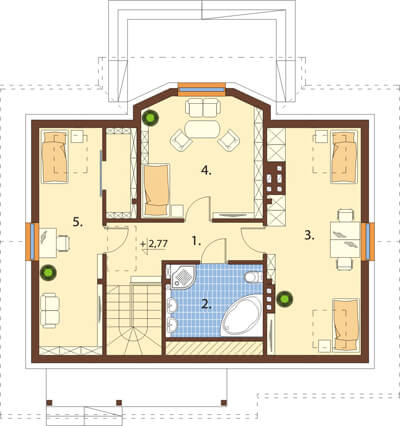 Projekt domu L-6541 - rzut