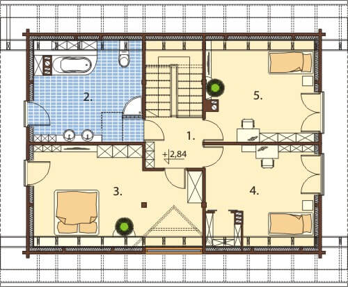 Projekt domu DM-6542 - rzut