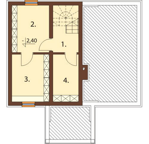 Projekt domu L-6559 - rzut