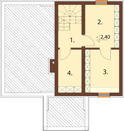 Projekt domu DM-6559 - rzut