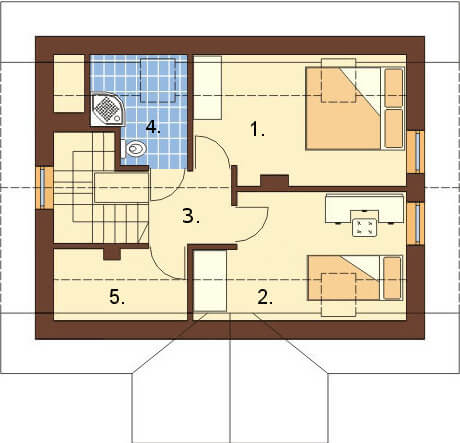 Projekt domu DM-6268 - rzut