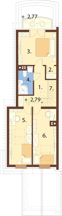 Projekt domu L-6555 - rzut