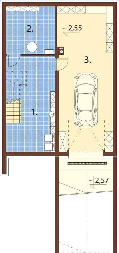 Projekt domu DM-6594 - rzut