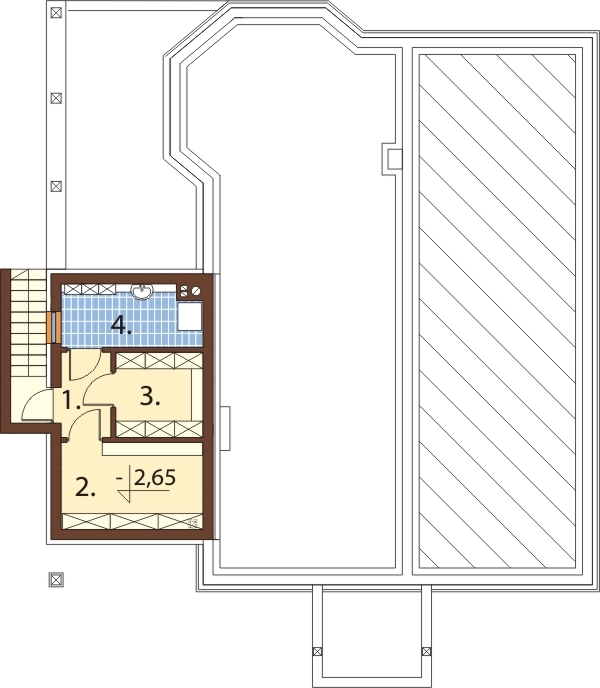 Projekt domu DM-6584 - rzut