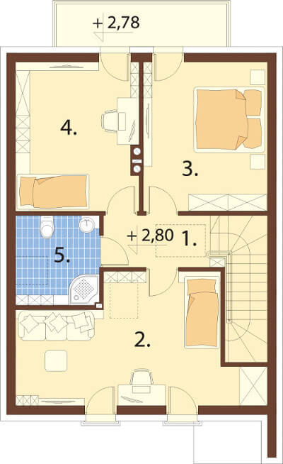 Projekt domu L-6594 - rzut