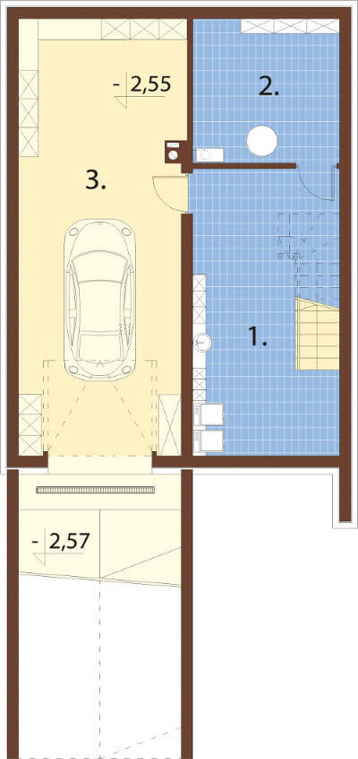 Projekt domu L-6594 - rzut