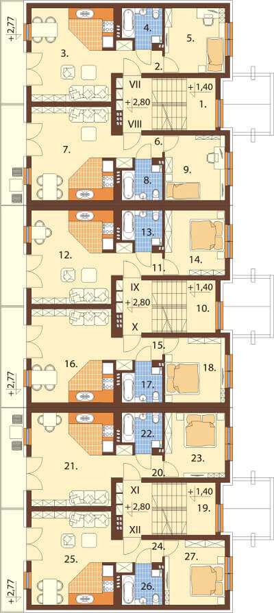 Projekt domu DM-6590 - rzut