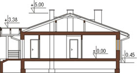 Projekt domu DM-6210 - przekrój