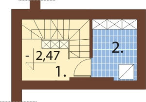 Projekt domu DM-6149 N - rzut