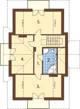 Projekt domu DM-6216 - rzut