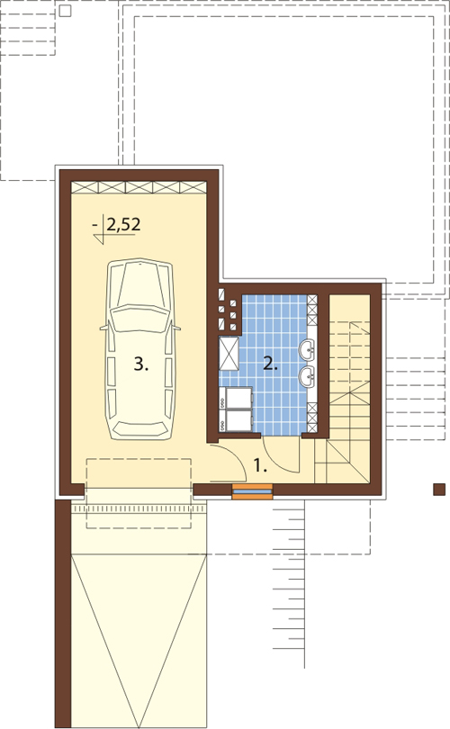 Projekt domu DM-6217 - rzut