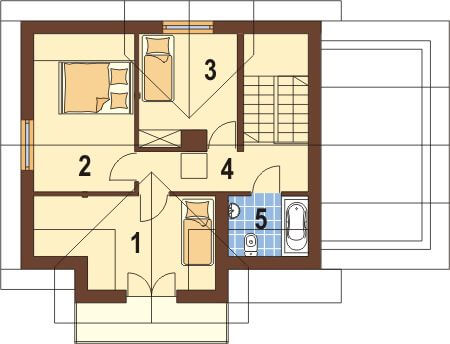 Projekt domu DM-6218 - rzut