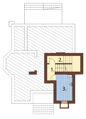 Projekt domu DM-6219 - rzut