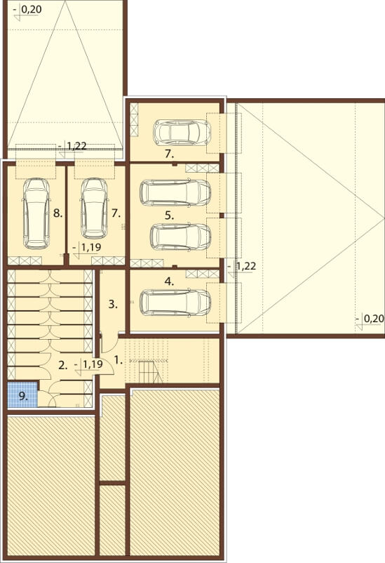 Projekt domu DM-6600 - rzut