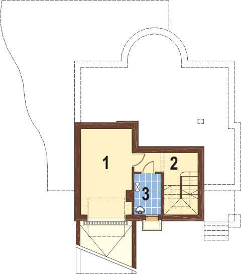 Projekt domu DM-6221 - rzut