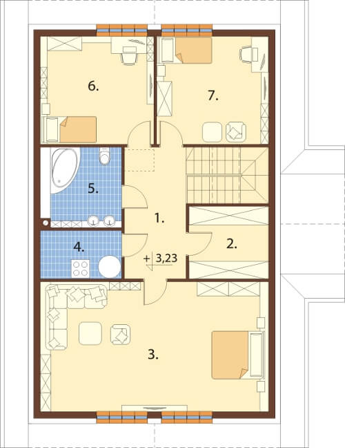 Projekt domu DM-6607 - rzut