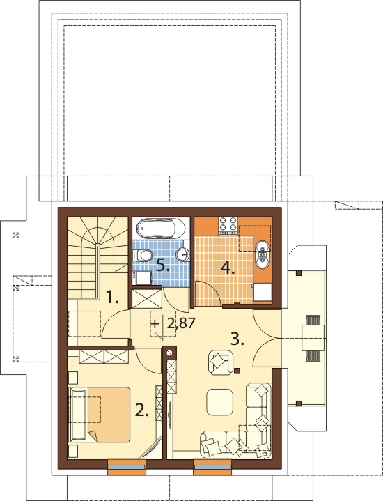 Projekt domu L-6525 - rzut