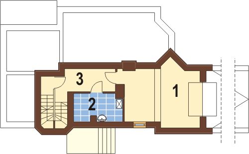 Projekt domu DM-6224 - rzut