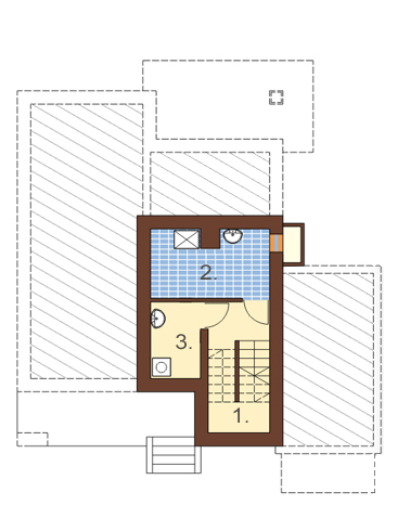 Projekt domu DM-6225 - rzut