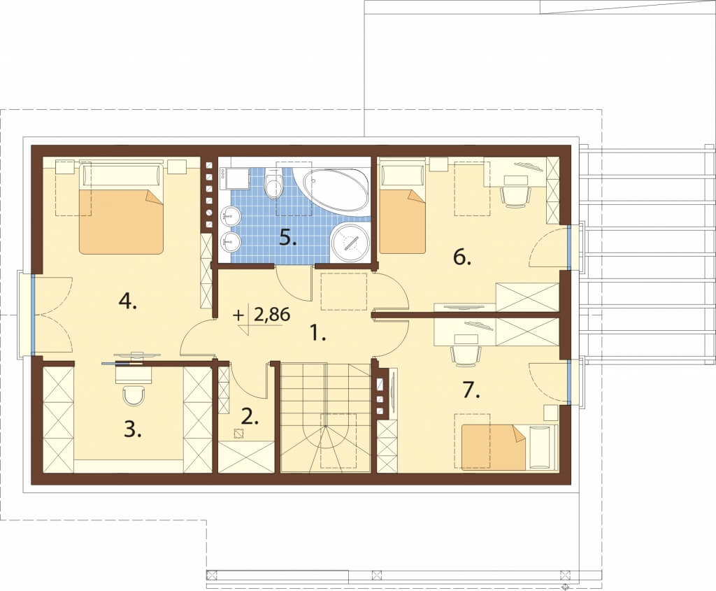 Projekt domu DM-6631 - rzut