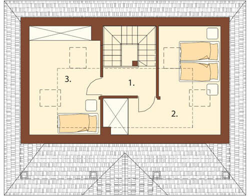 Projekt domu DM-6233 - rzut