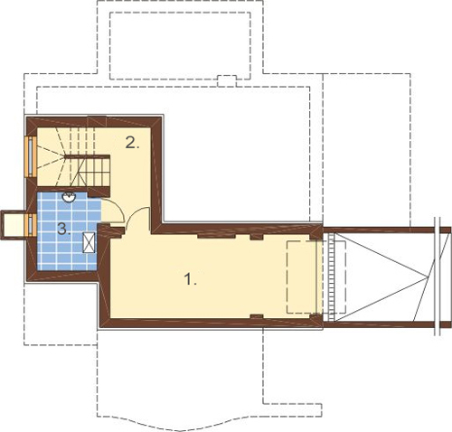 Projekt domu DM-6239 - rzut