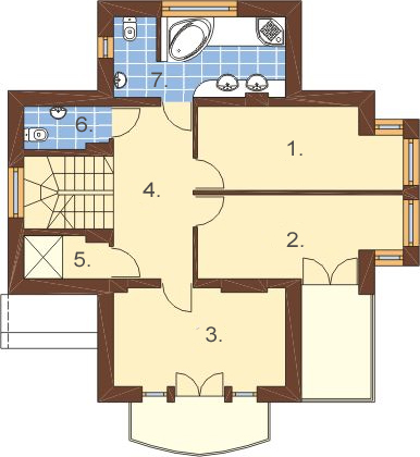 Projekt domu DM-6239 - rzut