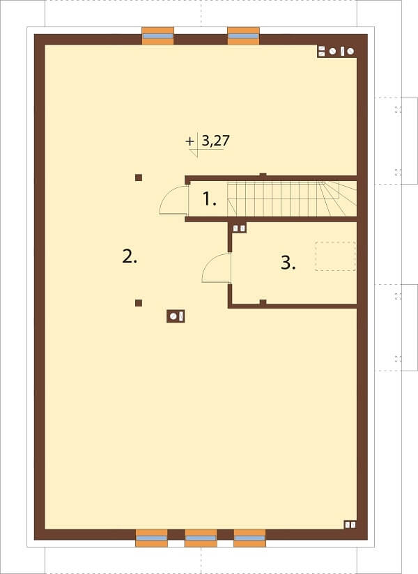 Projekt domu DM-6671 - rzut