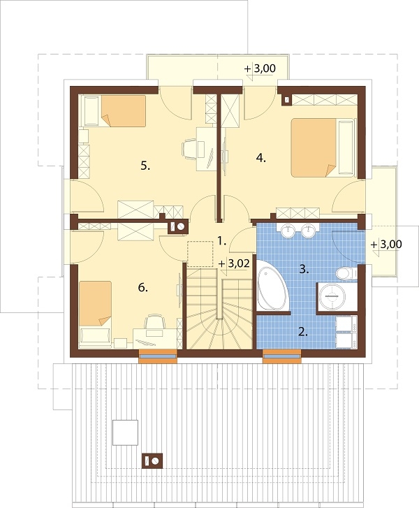 Projekt domu DM-6686 - rzut