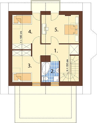 Projekt domu DM-6259 - rzut