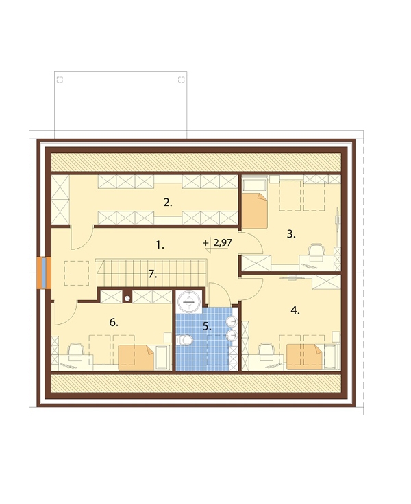 Projekt domu DM-6706 - rzut