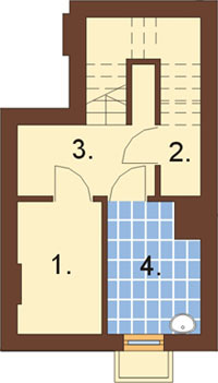 Projekt domu DM-6262 - rzut