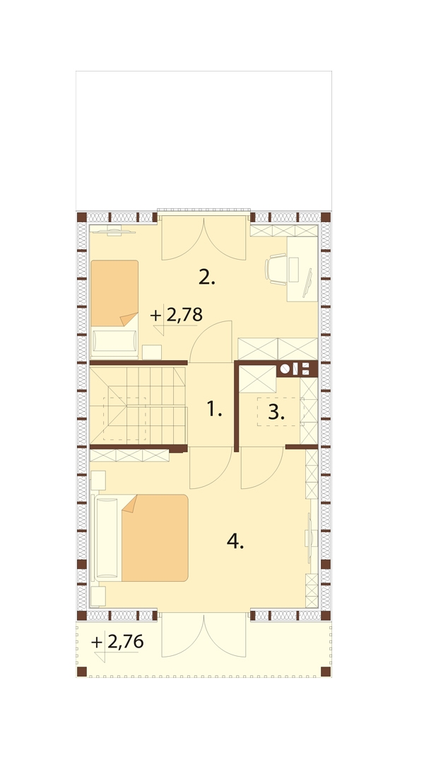 Projekt domu DM-6736 - rzut