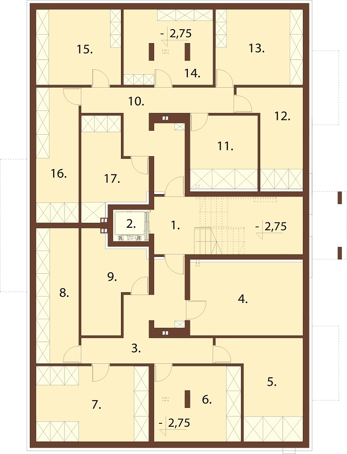 Projekt domu DM-6748 - rzut