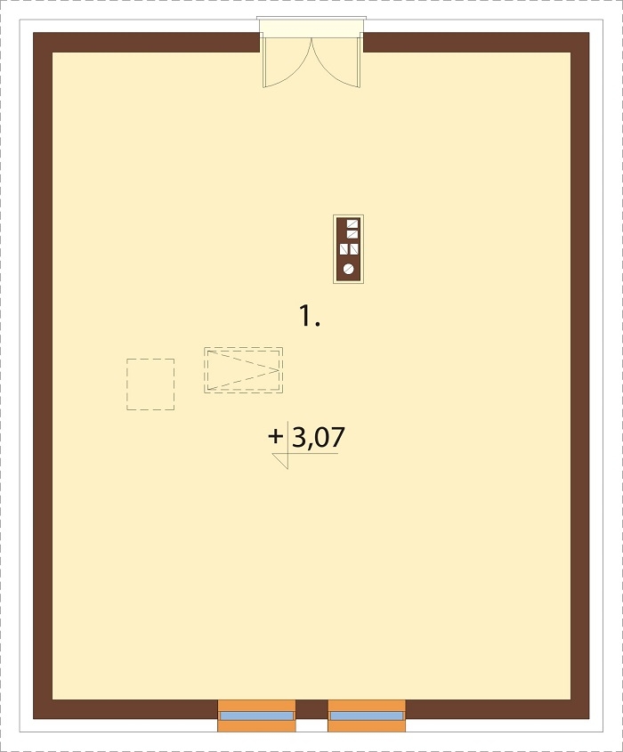 Projekt domu DM-6777 - rzut