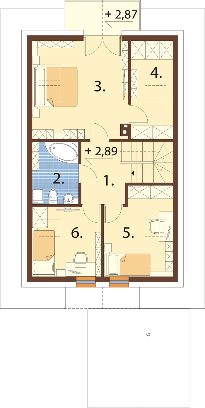 Projekt domu DM-6766 - rzut