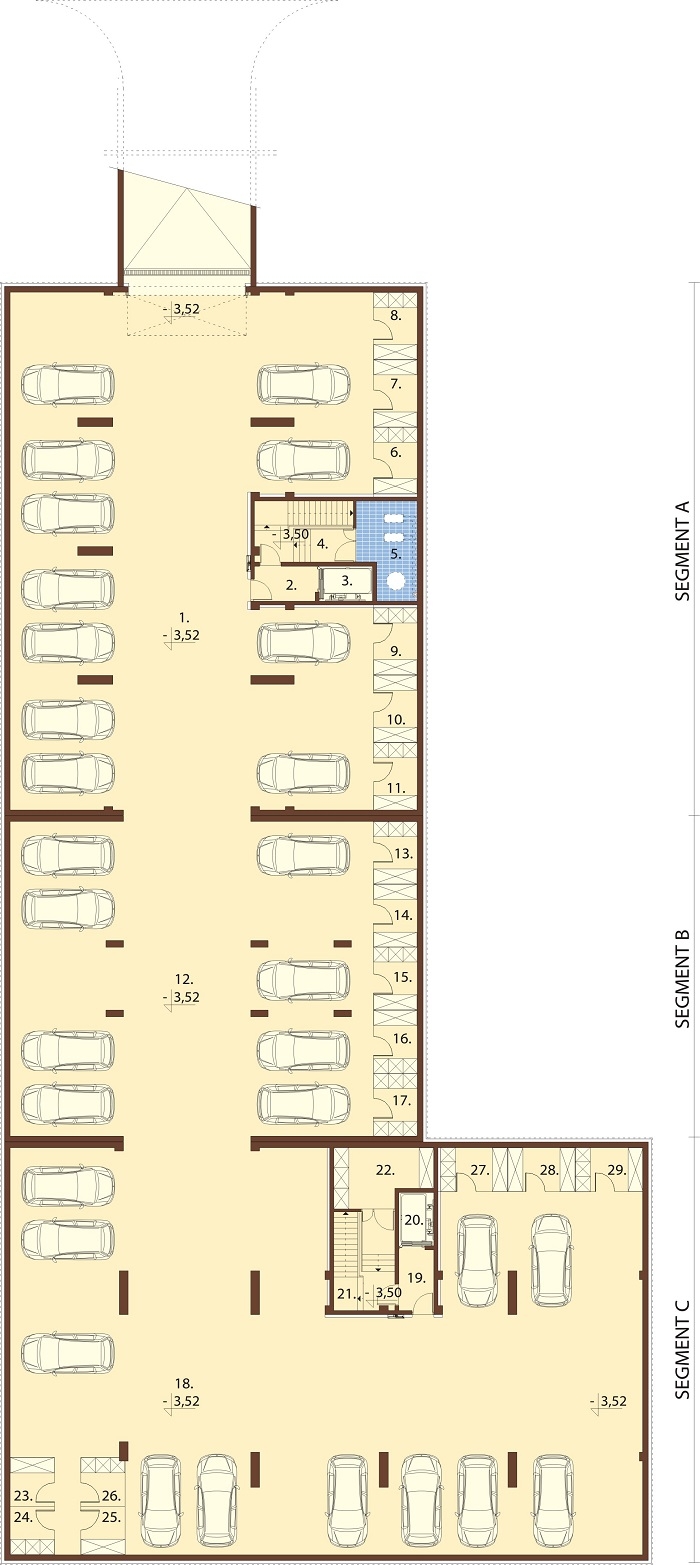 Projekt domu DM-6761 - rzut