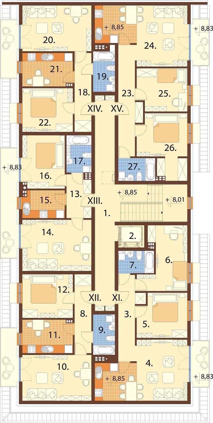 Projekt domu DM-6793 - rzut