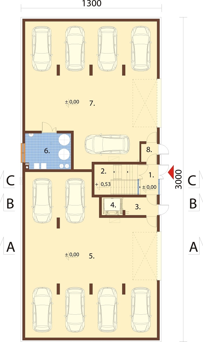 Projekt domu DM-6793 - rzut