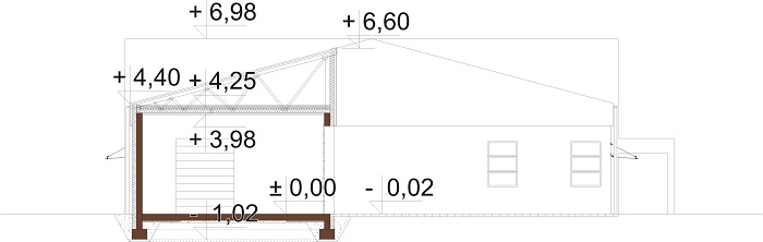 Projekt LK-141 - przekrój