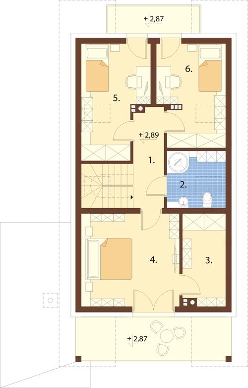 Projekt domu DM-6778 - rzut