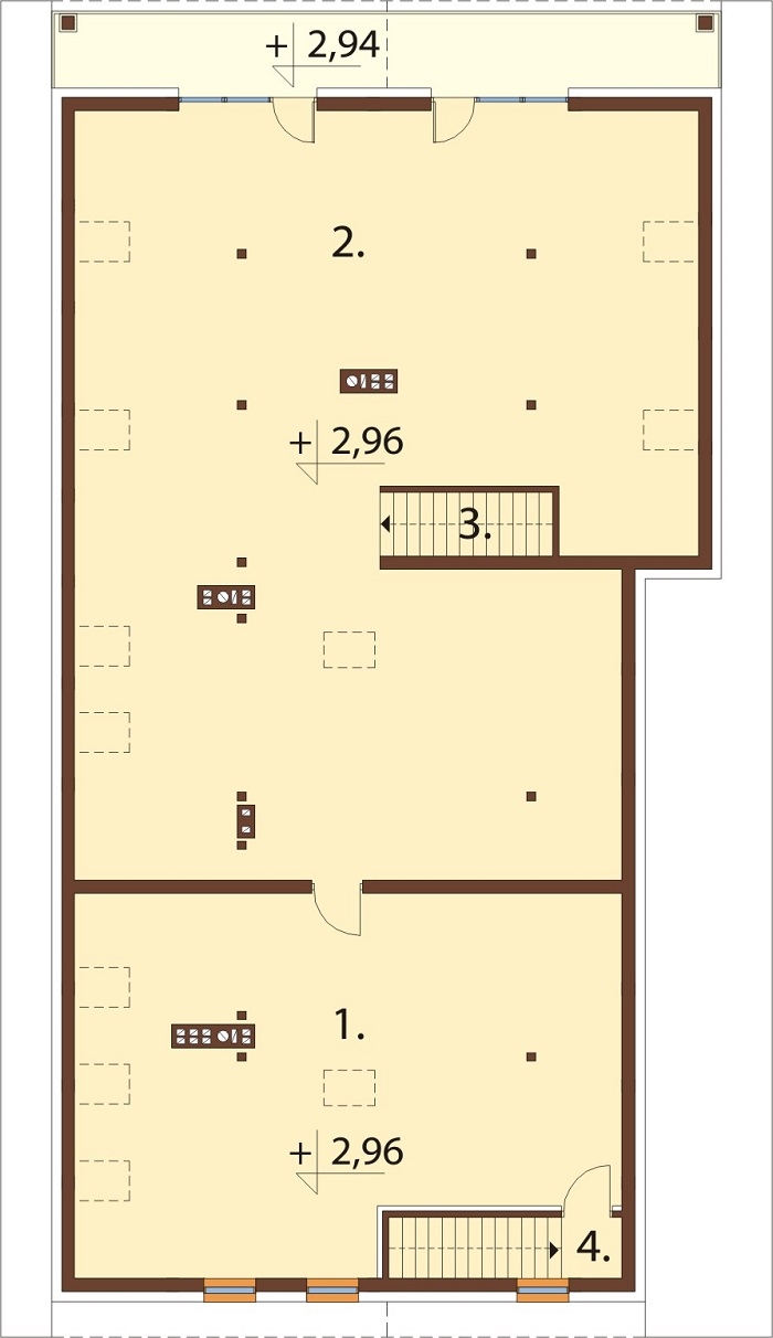 Projekt domu DM-6823 - rzut