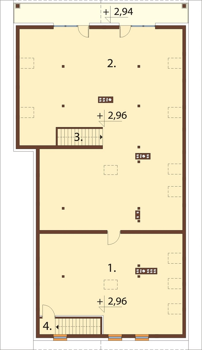 Projekt domu L-6823 - rzut