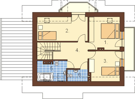 Projekt domu L-6006 - rzut