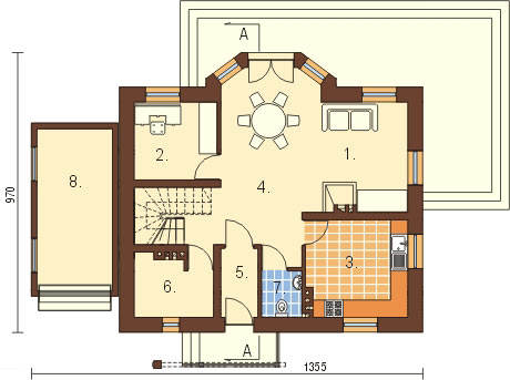 Projekt domu L-6006 - rzut