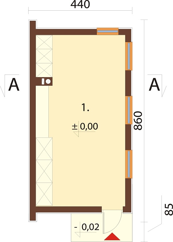 Projekt LZG-119 - rzut